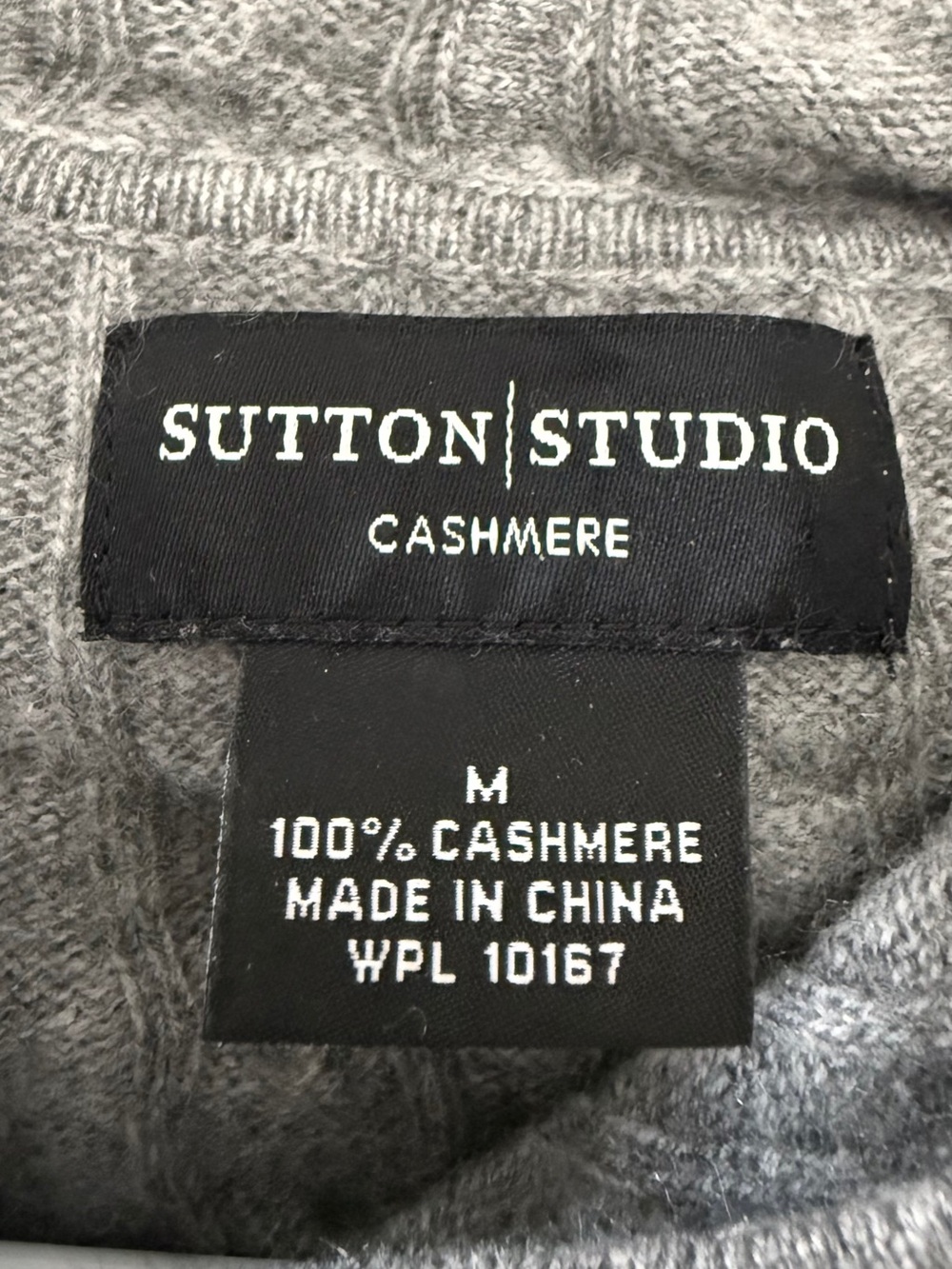 Sutton Studio Gray Cable-Knit Zip Hoodie - Picture 9 of 9
